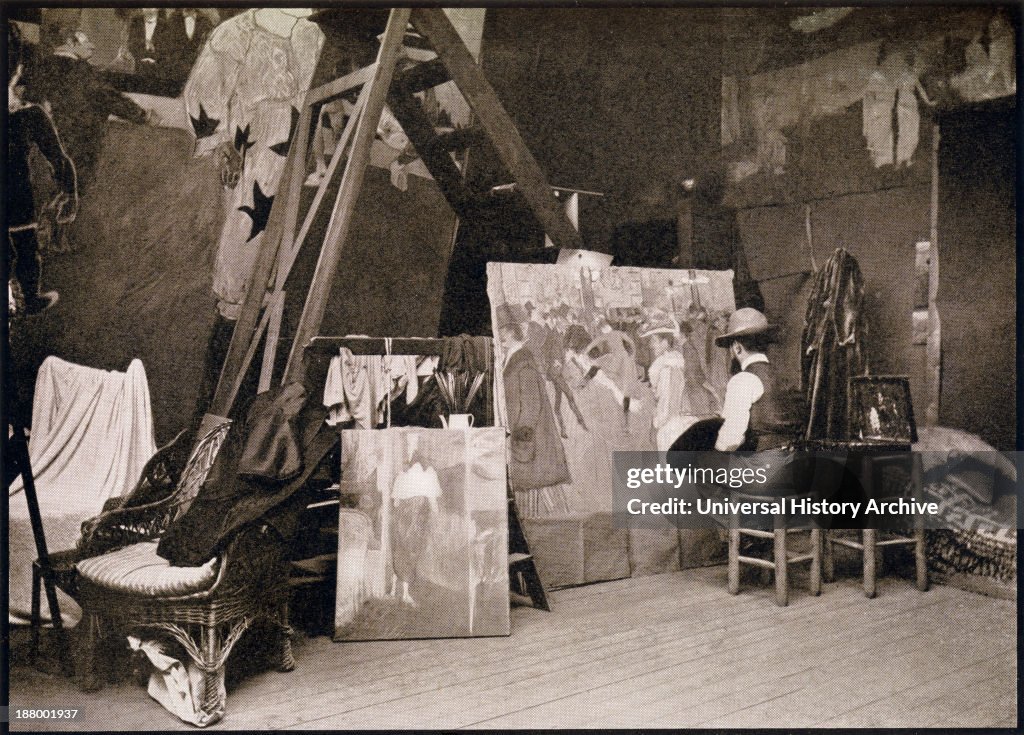 Lautrec In His Studio