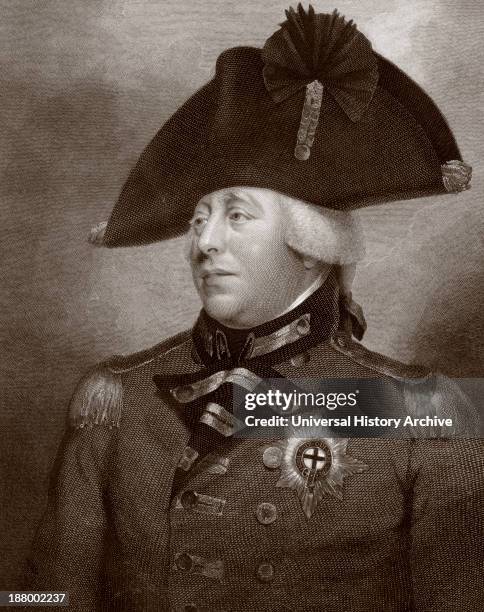 King George Iii Of Great Britain And Ireland, 1738 After A Contemporary Engraving.