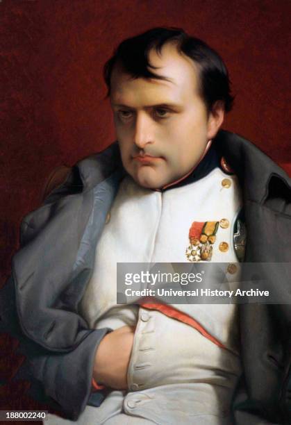 Napoleon I, Napoleon Bonaparte, Emperor Of The French. 1769 After The Work Napoleon In Fontainebleau By Hippolyte Delaroche.