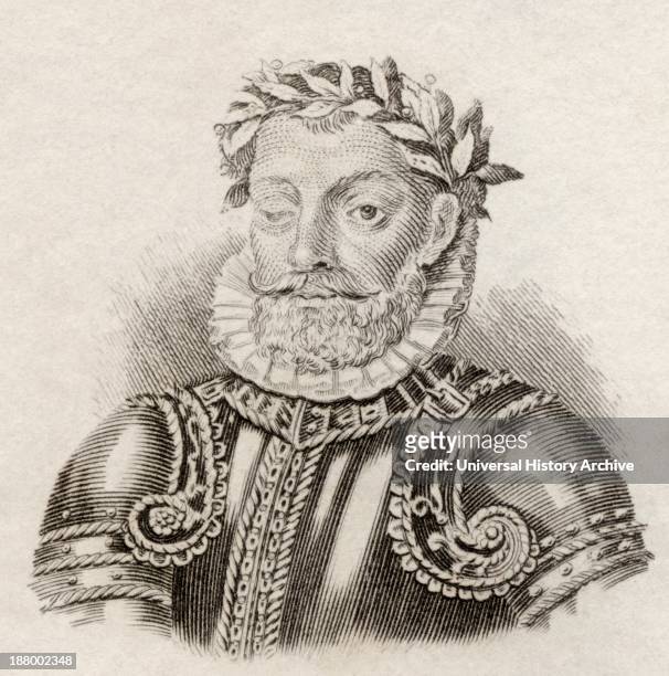 Luis Vaz De Camoes, C. 1524 To 1580. Portugal's Greatest Poet. From Crabb's Historical Dictionary Published 1825.