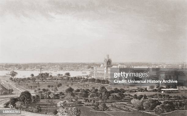 Calcutta, India, From A 19Th Century Print. From The Age We Live In, A History Of The Nineteenth Century