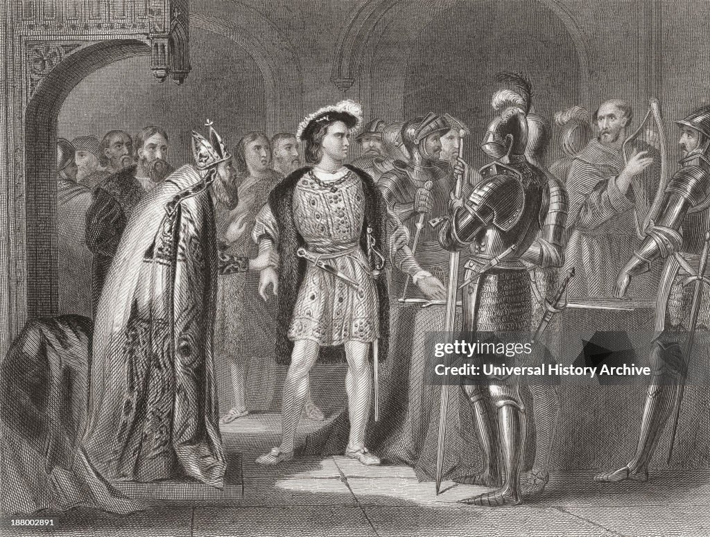 Lord Thomas Fitzgerald Renouncing His Allegiance To Henry Viii In 1534