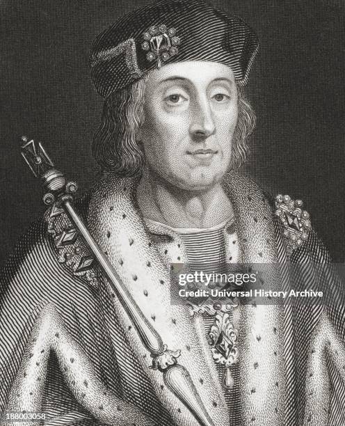 Henry Vii, 1457  1509. King Of England And Lord Of Ireland. From The History Of England Published 1859.