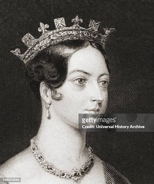 Queen Victoria, 1819  1901. Queen Of The United Kingdom Of Great Britain And Ireland. From The History Of England Published 1859.