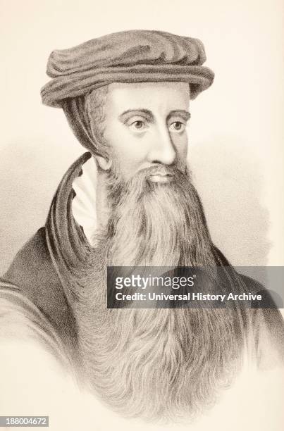 John Knox C. 1510 To 1572. Scottish Clergyman, Leader Of The Protestant Reformation And Founder Of The Presbyterian Denomination. From The Scots...