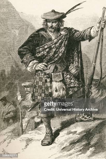 Highland Chieftain. From The World's Inhabitants By G.T. Bettany Published 1888.