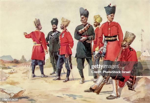 rajputana infantry; - colonialism stock pictures, royalty-free photos & images
