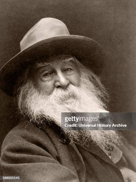 Walt Whitman, 1819-1892. American Poet. After A 19Th Century Photograph By George Cox.