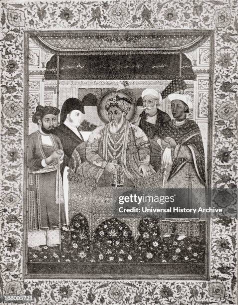 Akbar Shah Ii, Aka Mirza Akbar 17601837, King Of Delhi And Sir Thomas Theophilus Metcalfe, 4Th Baronet, 1795 To 1853. From The Book Short History Of...