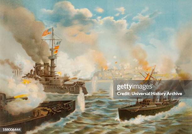 On May 12, 1898 During The Spanish-American War, U.S. Navy Warships Bombard San Juan, Puerto Rico.