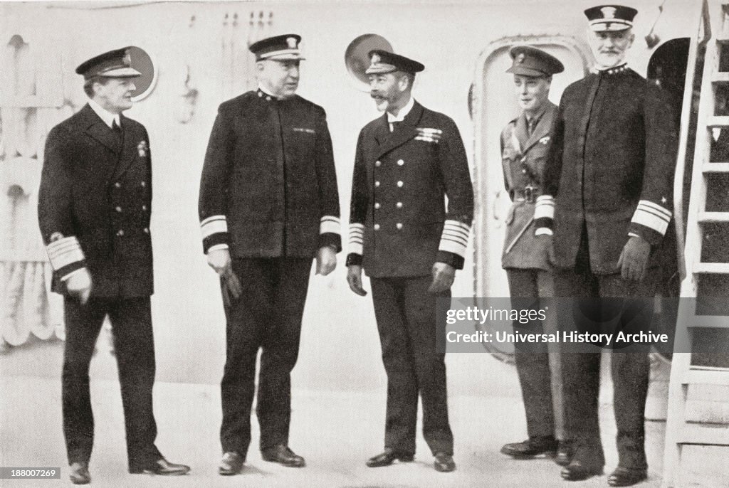 King George V Visits The Fleet At Rosyth