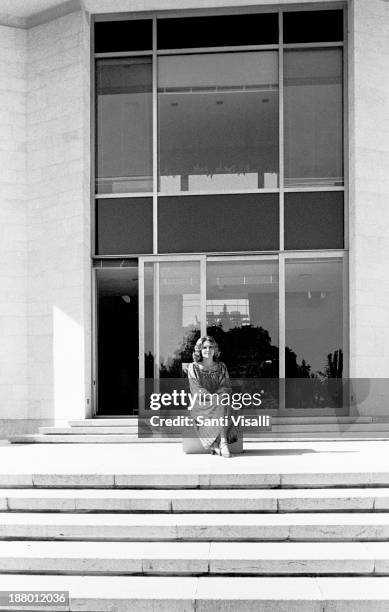 Farah Diba Niavaran Palace on June 15, 1977 in Tehran, Iran.