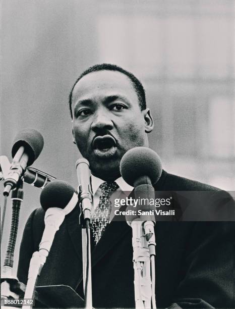 Martin Luther King Speaking on September 10, 1963 in New York, New York.