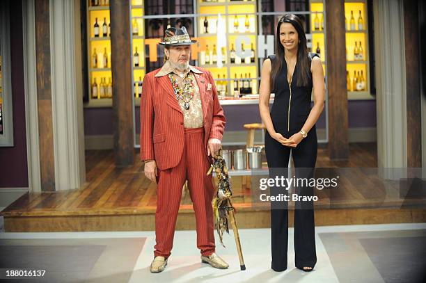 Pigging Out" Episode 1108 -- Pictured: Judges Dr. John, Padma Lakshmi --