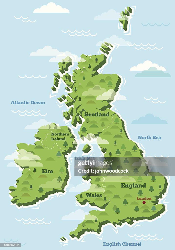 Mapa do Reino Unido
