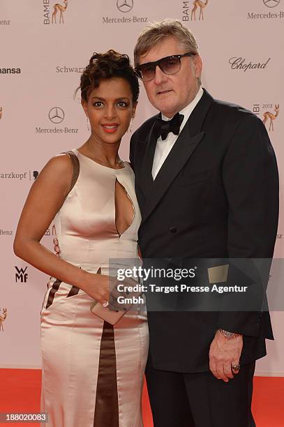 Dennenesch Zoude and Carlo Rola attend the Bambi Awards 2013 at Stage Theater on November 14, 2013 in Berlin, Germany.