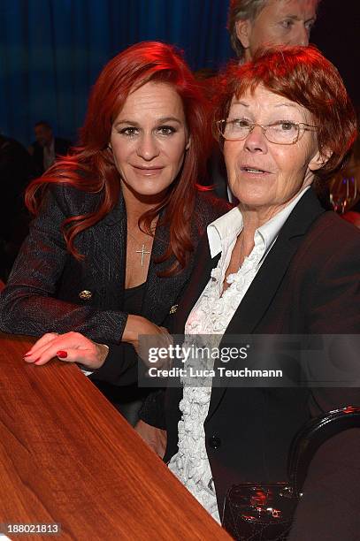 Andrea Berg and Helga Zellen attend the Bambi Awards 2013 After Show Party at Stage Theater on November 14, 2013 in Berlin, Germany.