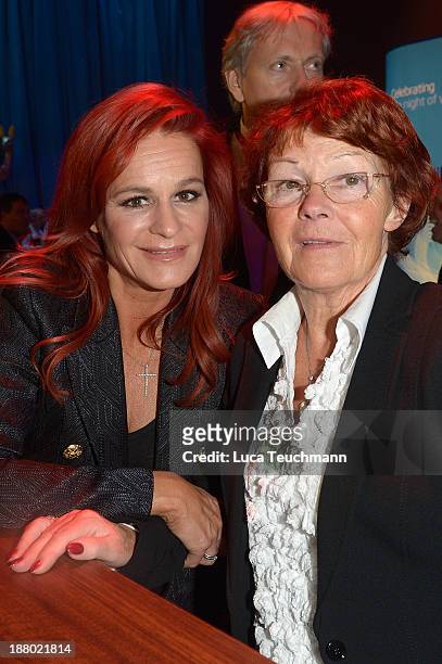 Andrea Berg and Helga Zellen attend the Bambi Awards 2013 After Show Party at Stage Theater on November 14, 2013 in Berlin, Germany.