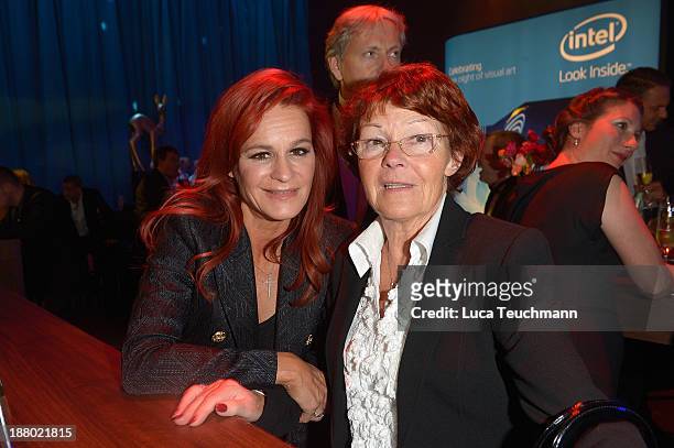 Andrea Berg and Helga Zellen attend the Bambi Awards 2013 After Show Party at Stage Theater on November 14, 2013 in Berlin, Germany.