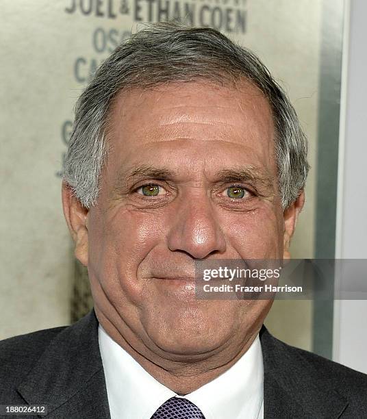 President of CBS, Leslie Moonves attends the AFI FEST 2013 presented by Audi closing night gala screening of "Inside Llewyn Davis" at TCL Chinese...