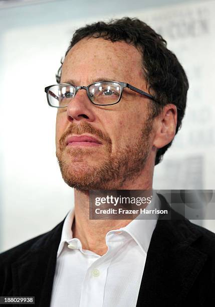 Writer/director Ethan Coen attends the AFI FEST 2013 presented by Audi closing night gala screening of "Inside Llewyn Davis" at TCL Chinese Theatre...