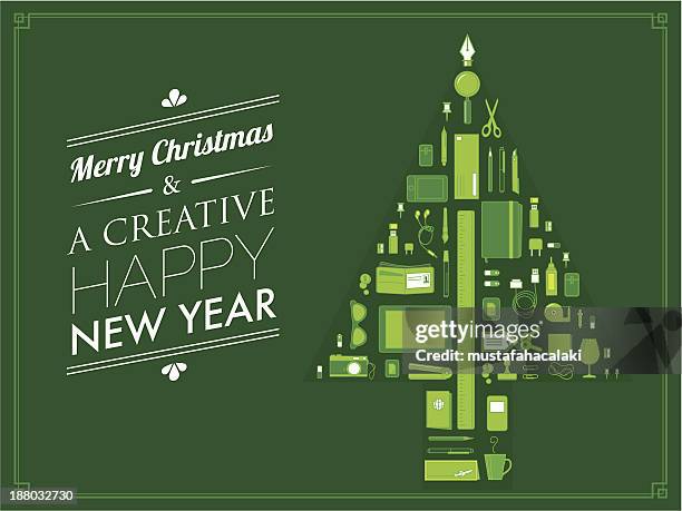 kreative weihnachts-karte - christmas cash stock-grafiken, -clipart, -cartoons und -symbole