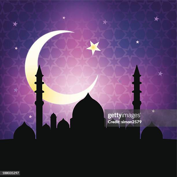 islamic ramandan design - hari raya aidilfitri malaysia stock illustrations