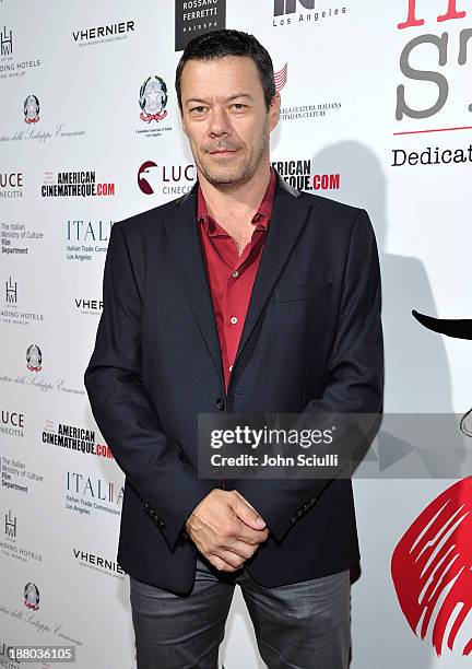 Massi Furlan attends Cinema Italian Style 2013 "The Great Beauty" opening night premiere at the Egyptian Theatre on November 14, 2013 in Hollywood,...