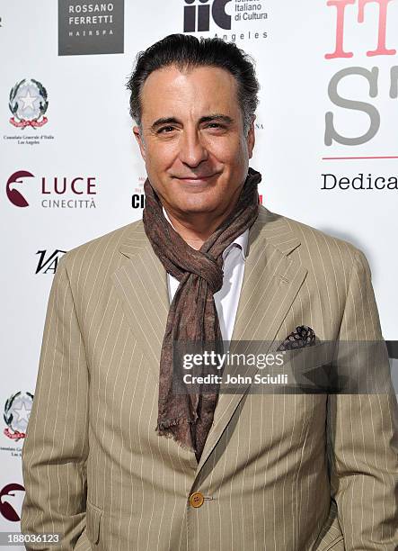 Actor Andy Garcia attends Cinema Italian Style 2013 "The Great Beauty" opening night premiere at the Egyptian Theatre on November 14, 2013 in...