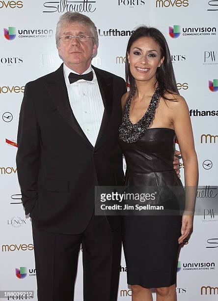 Moves Magazine Editor-in-Chief Richard Ellison and tv anchor Liz Cho attend the New York Moves Magazine's 10th Anniversary Power Women Gala at the...