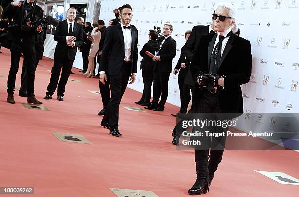 Karl Lagerfeld attends the Bambi awards 2013 at Stage Theater on November 14, 2013 in Berlin, Germany.