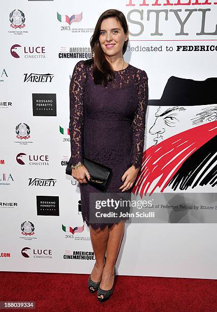 Gisella Marengo attends Cinema Italian Style 2013 "The Great Beauty" opening night premiere at the Egyptian Theatre on November 14, 2013 in...