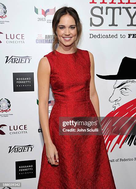 Matilda Lutz attends Cinema Italian Style 2013 "The Great Beauty" opening night premiere at the Egyptian Theatre on November 14, 2013 in Hollywood,...