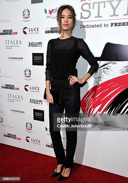 Kelsey Chow attends Cinema Italian Style 2013 "The Great Beauty" opening night premiere at the Egyptian Theatre on November 14, 2013 in Hollywood,...