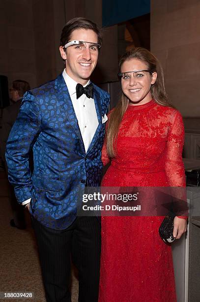 Guests wearing Google Glass attend the 10th annual Apollo Circle benefit at the Metropolitan Museum of Art on November 14, 2013 in New York City.