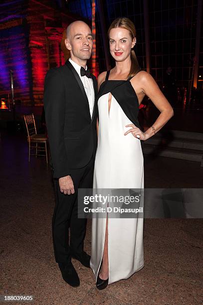 Polina Proshkina and guest attend the 10th annual Apollo Circle benefit at the Metropolitan Museum of Art on November 14, 2013 in New York City.