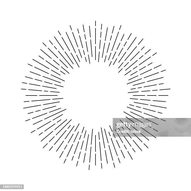 sunburst - exploding lines stock illustrations
