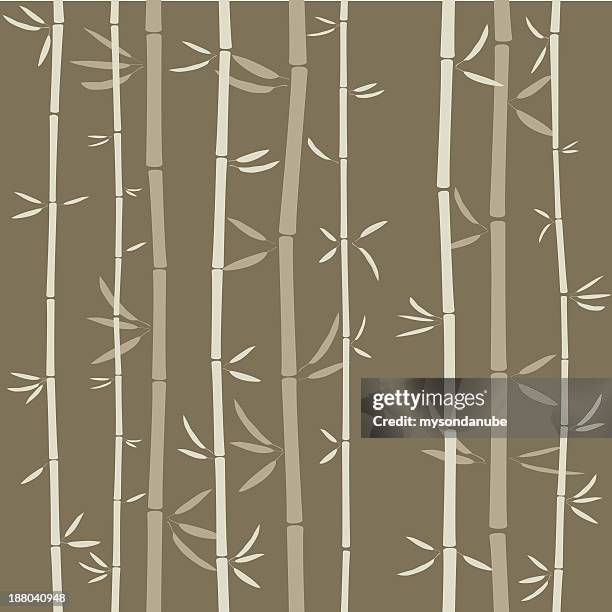 seamless bamboo wallpaper - bamboo texture stock illustrations