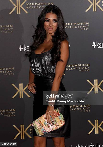 Georgia Salpa attends the launch party for the Kardashian Kollection for Lipsy at Natural History Museum on November 14, 2013 in London, England.