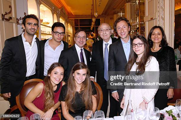 Stephane Bern , his father Louis Bern, his brother Armand Bern with his wife Jocelyne Bern, his Nephiews Nathaniel Bern with Audrey Louzoum, Rebecca...