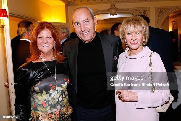 Miss Alain Merieux, Contemporary Artist Rachid Khimoune and his wife Eve Ruggieri attend the 50th Anniversary party of Stephane Bern, called "Half a...
