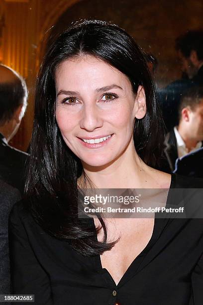 Marie Drucker attend the 50th Anniversary party of Stephane Bern, called "Half a century, it's party", celebrated at Angelina on November 14, 2013 in...