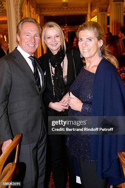 Edouard Vermeulen, Princess Helene de Yougoslavie and Princess Lea de Belgique attend the 50th Anniversary party of Stephane Bern, called "Half a...