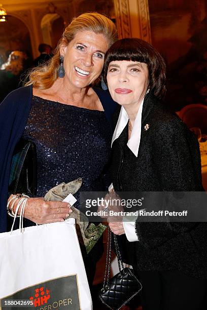 Princess Lea de Belgique and Mireille Mathieu attend the 50th Anniversary party of Stephane Bern, called "Half a century, it's party", celebrated at...