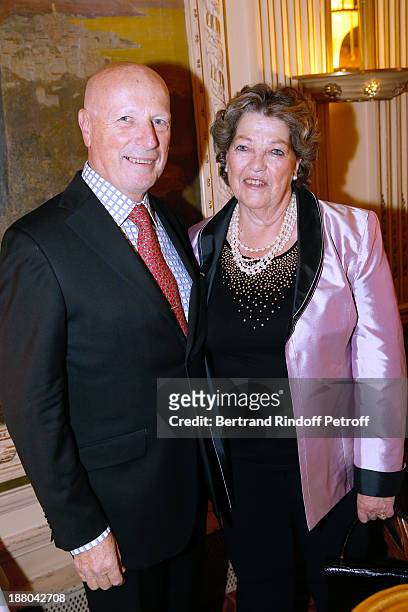 Princess Chantal de France and her husband Baron Francois Xavier Sambucy de Sorgues attend the 50th Anniversary party of Stephane Bern, called "Half...