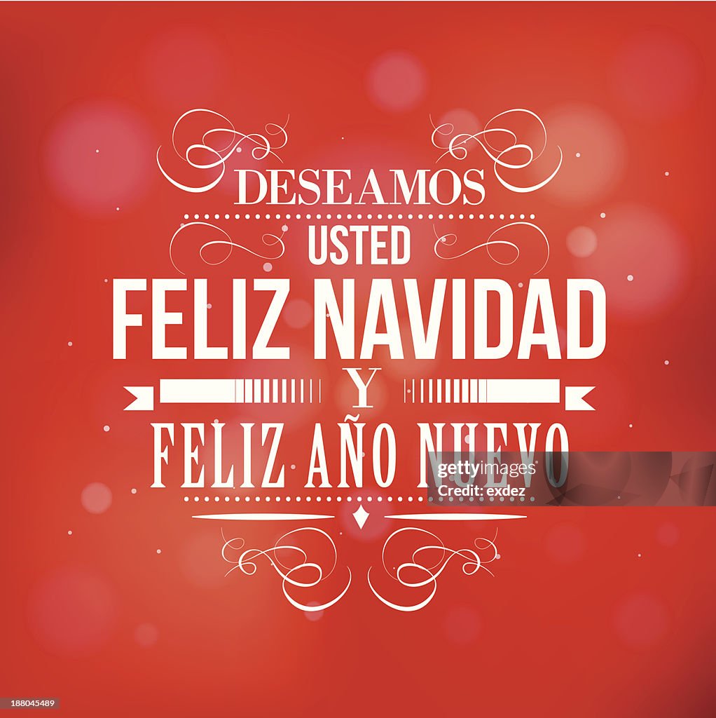 Merry Christmas And Happy New Year In Spanish HighRes Vector Graphic Spanish For Merry Christmas And Happy New Year