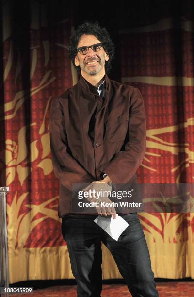 Director/writer/producer Joel Coen onstage during the AFI Premiere Screening of "Inside Llewyn Davis" at TCL Chinese Theatre on November 14, 2013 in...