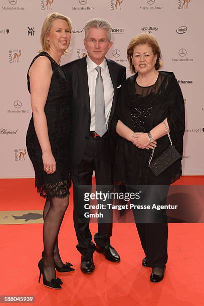 Jupp Heynckes, his wife Iris Heynckes and his daughter Kerstin Heynckes attend the Bambi Awards 2013 at Stage Theater on November 14, 2013 in Berlin,...