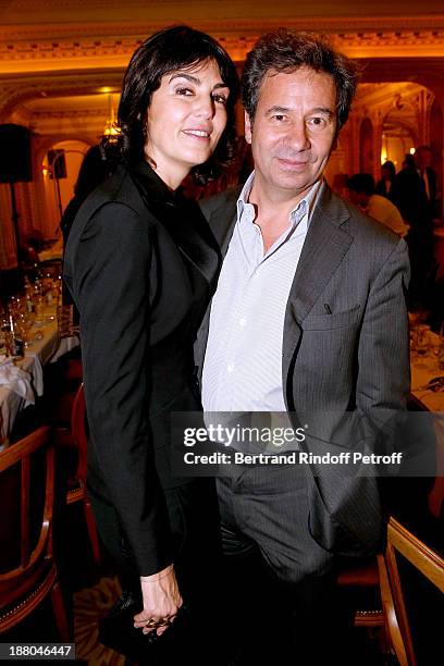 Gilles de Poix and his wife Manuela de Poix attend the 50th Anniversary party of Stephane Bern, called "Half a century, it's party", celebrated at...