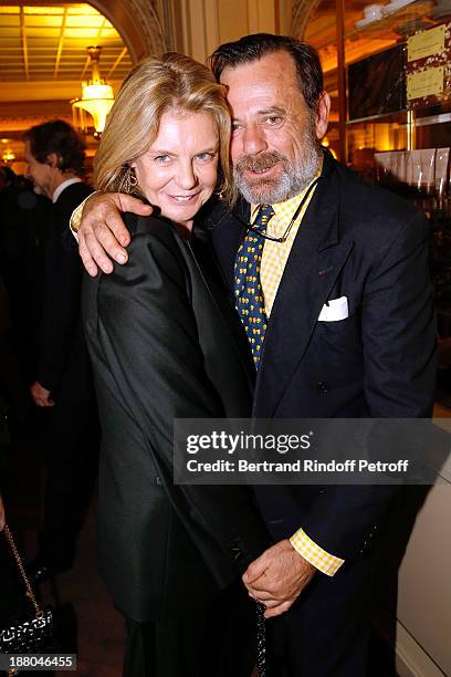 Sabine de Gunzburg and Louis Benech attend the 50th Anniversary party of Stephane Bern, called "Half a century, it's party", celebrated at Angelina...